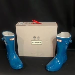 Women’s Original Short Gloss Ocean Blue Hunter Boot!!